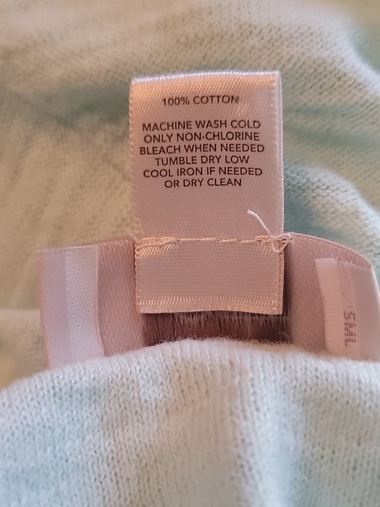 LOFT OUTLET Seafoam Aqua Textured Lightweight 3/4 Sleeve Crewneck Cardigan L - Picture 7 of 7